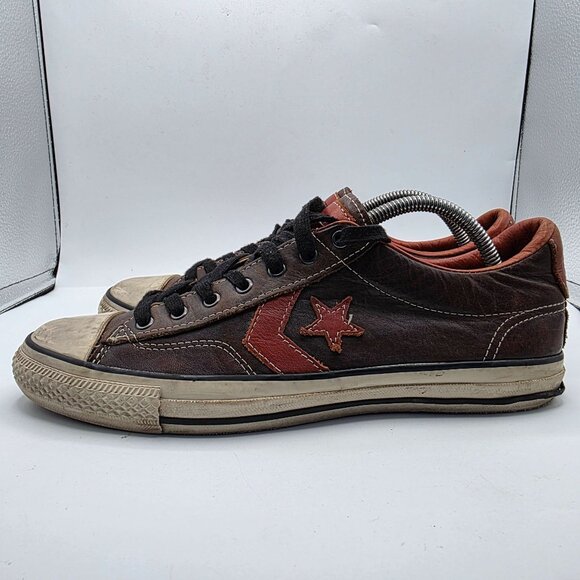 Converse x John Varvatos Star Player Mens Size 9.5 Brown Leather Shoes 132835C - Picture 15 of 15